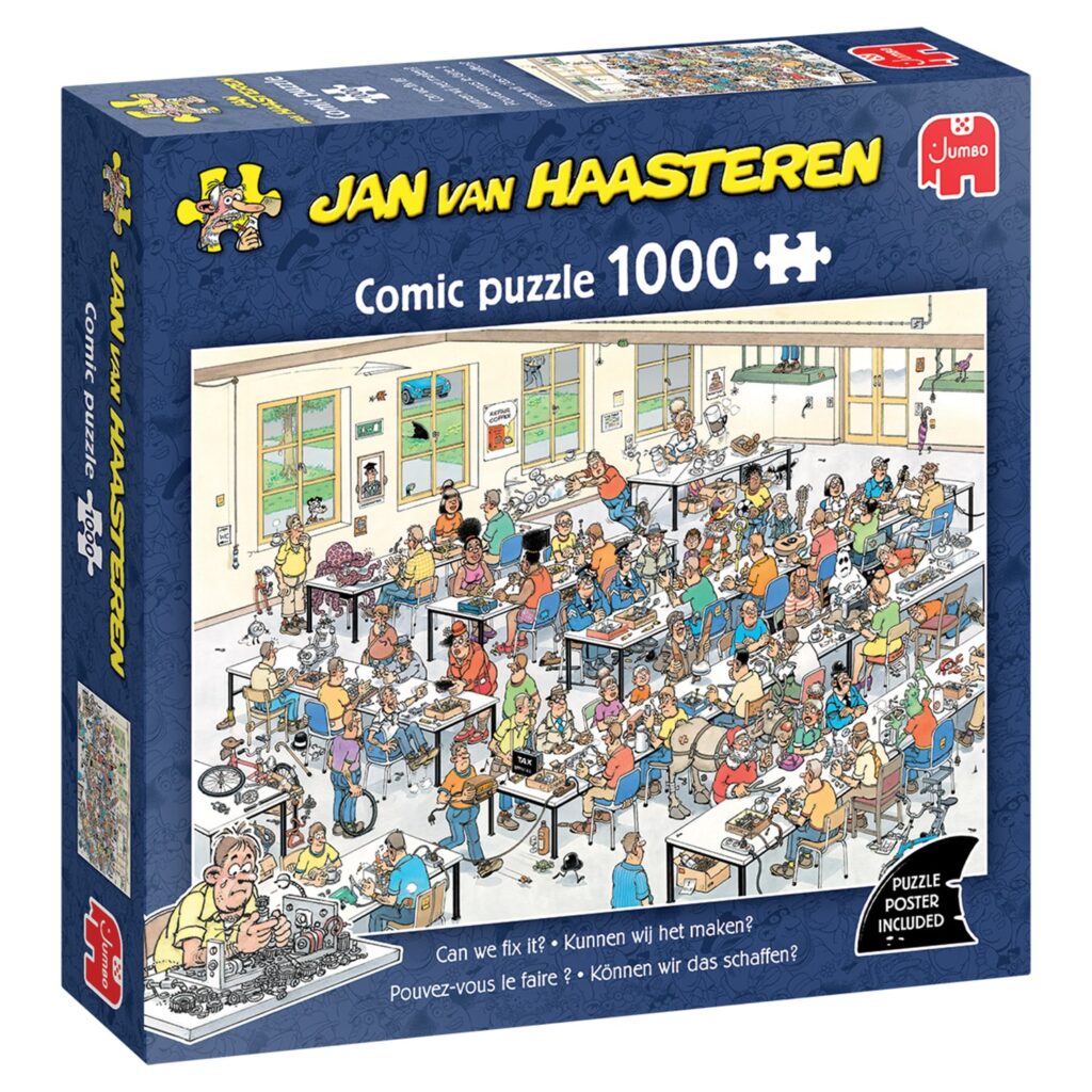 Jan van Haasteren Puslespil – Kaos & Kreativitet: Hvordan får vi det til at fungere? 1000 brikker