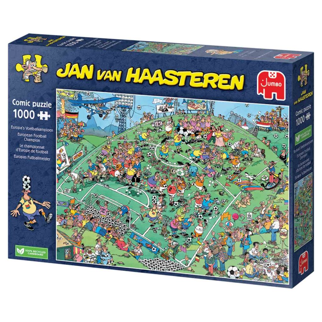 Jan Van Haasteren Puslespil – Europamester i fodbold 1000 brikker