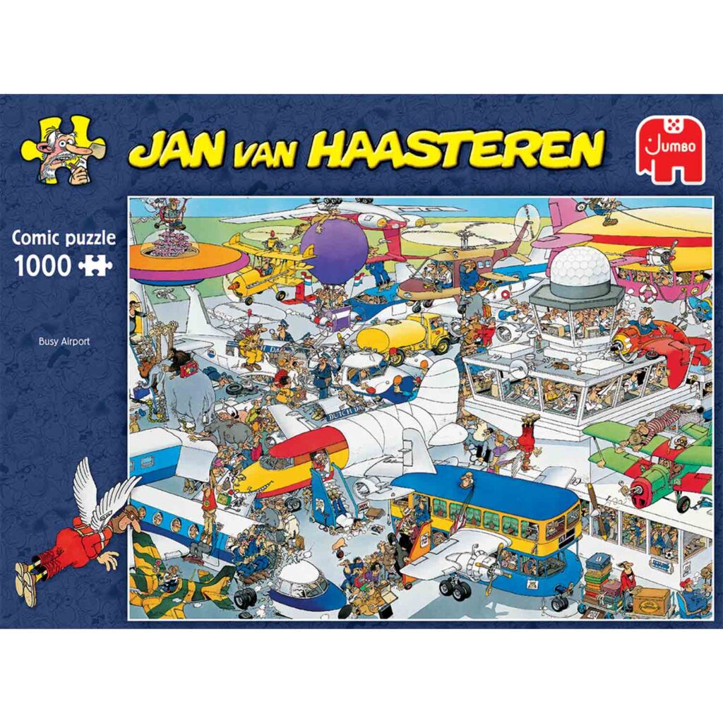 Jan Van Haasteren Puslespil – Fuld Lufthavn! 1000 brikker