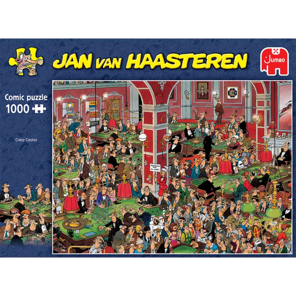 Jan Van Haasteren Puslespil – Skøre Kasino 1000 brikker