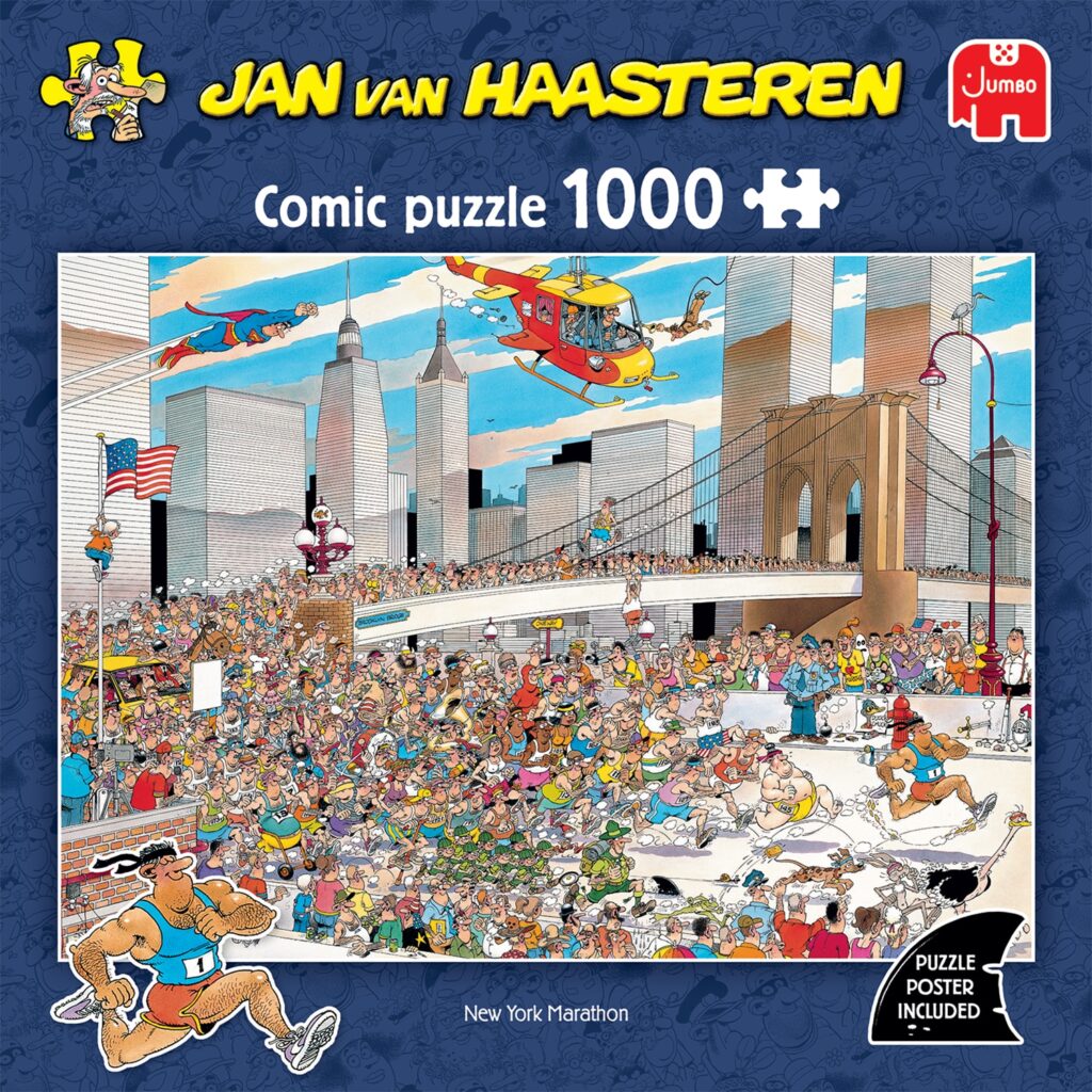 Jan van Haasteren Puslespil – New York Maraton 1000 brikker