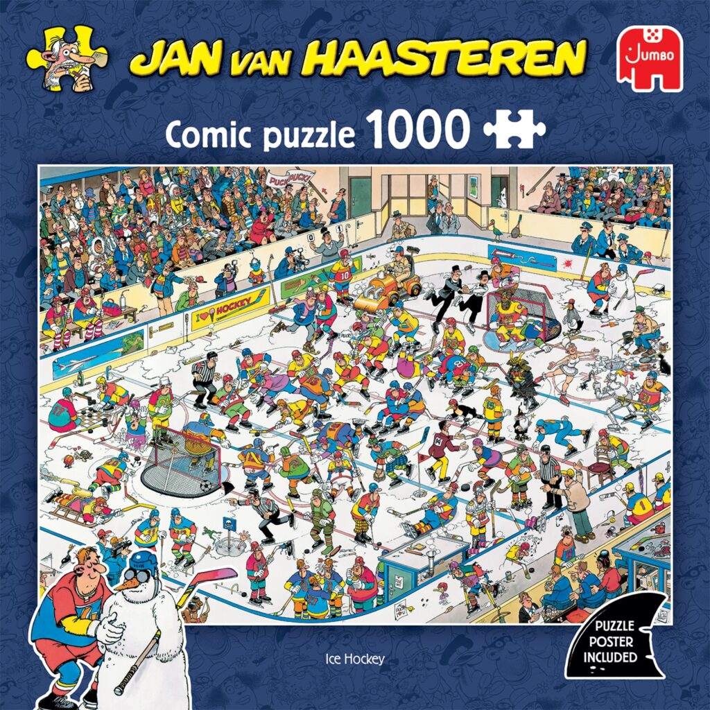 Jan van Haasteren Puslespil – Ishockey 1000 brikker