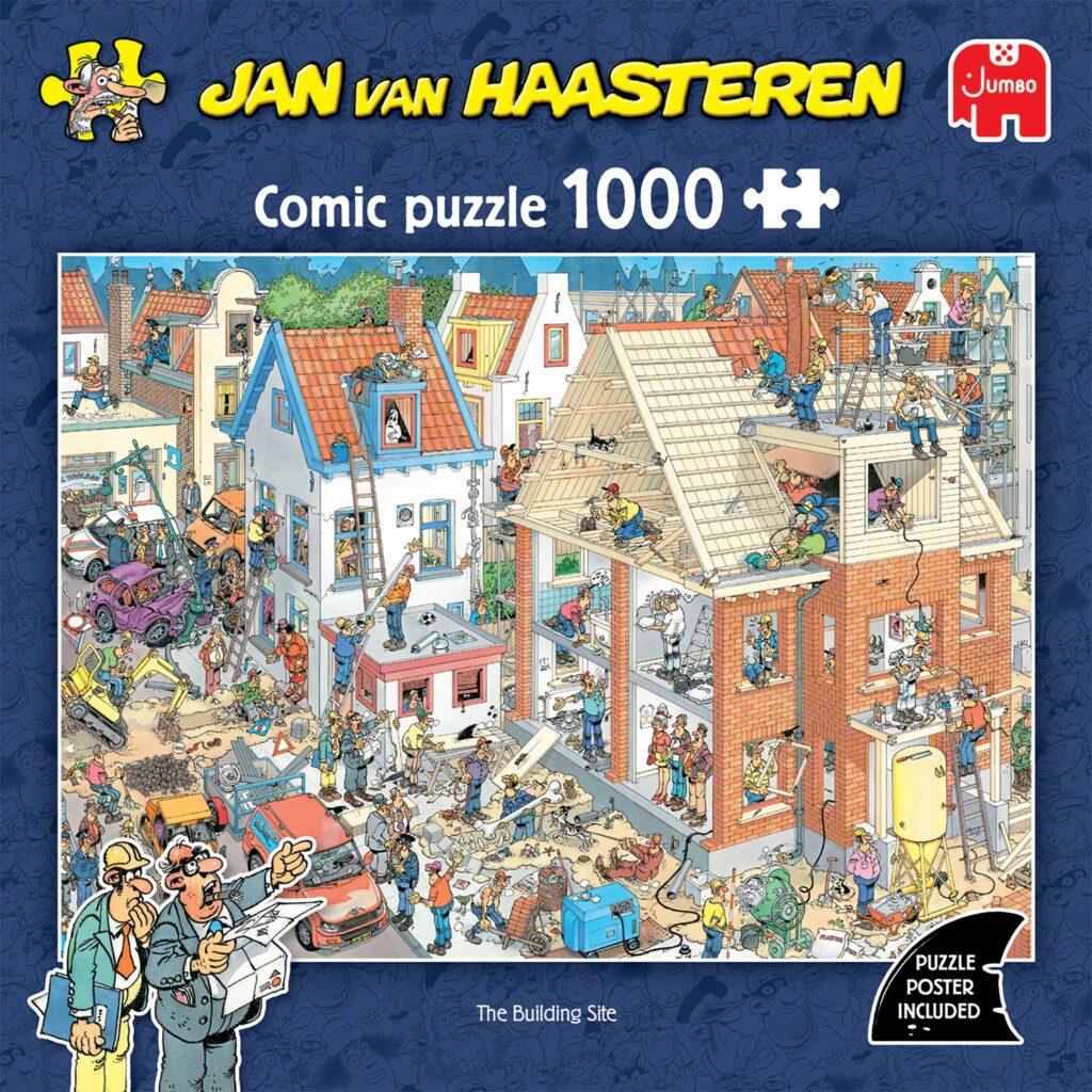Jan van Haasteren Puslespil – Byggepladsen 1000 brikker