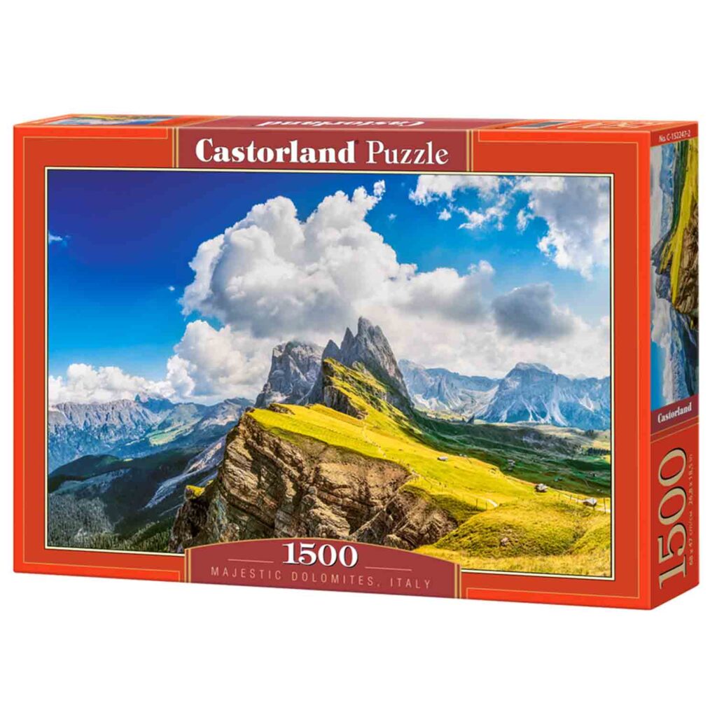 Castorland Puslespil – Majestætiske Dolomitterne, Italien 1500 brikker