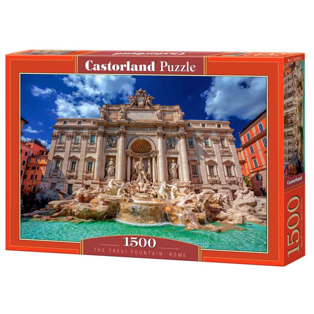 Castorland Puslespil – Fontana di Trevi i Rom, Italien 1500 brikker