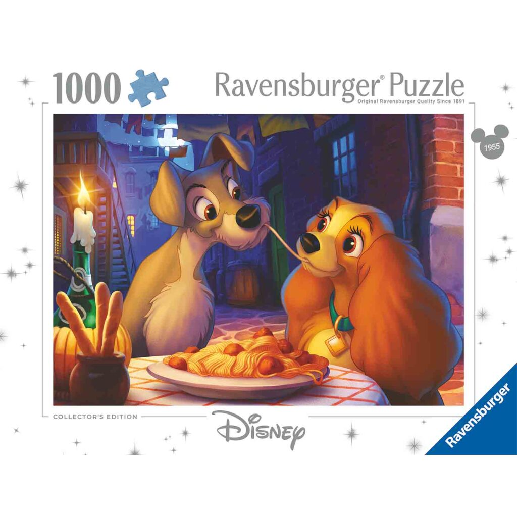 Ravensburger Puslespil – Lady og Vagabonden 1000 brikker