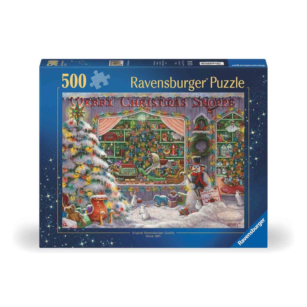Ravensburger Puslespil – Julebutikken 500 brikker