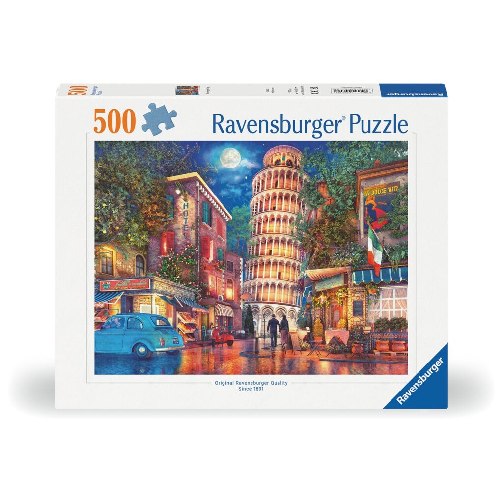 Ravensburger Puslespil – Pisas gader, Italien 500 brikker