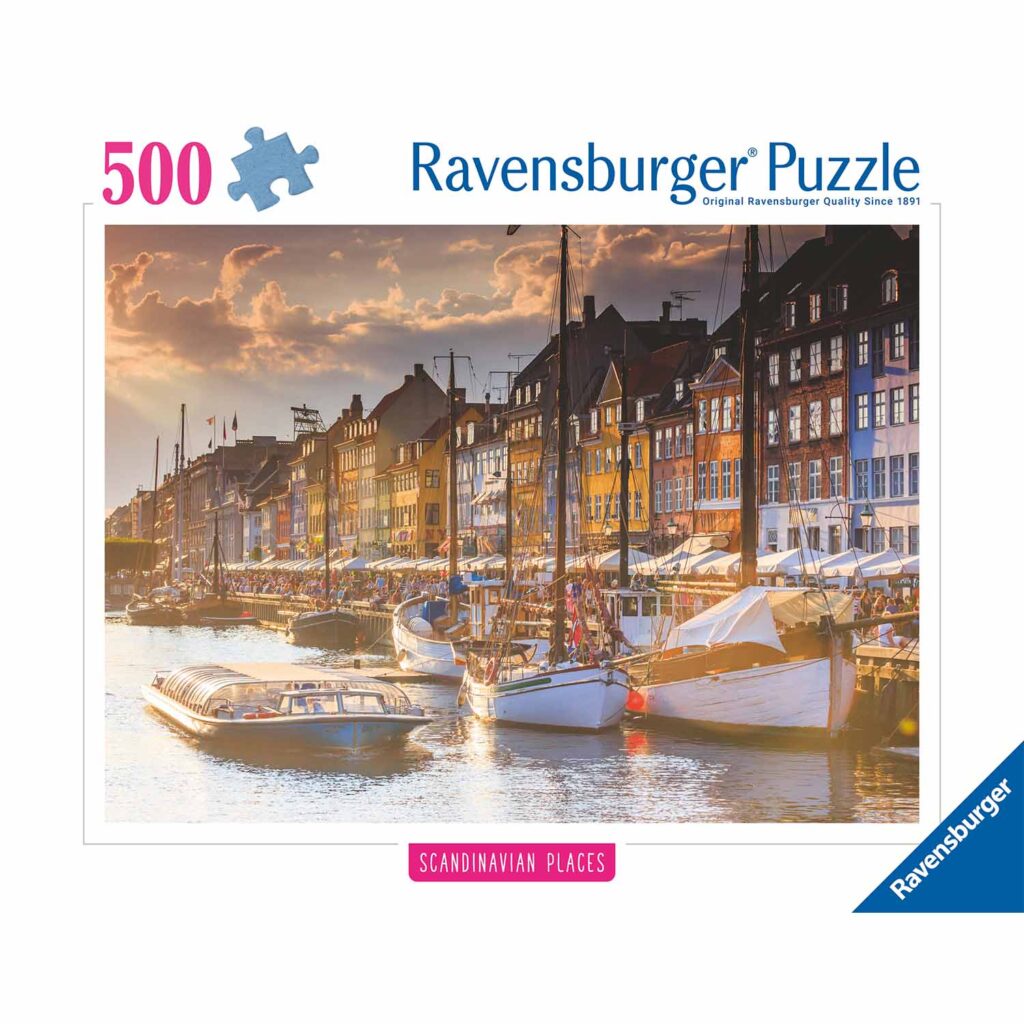 Ravensburger Puslespil – Solnedgang i København 500 brikker