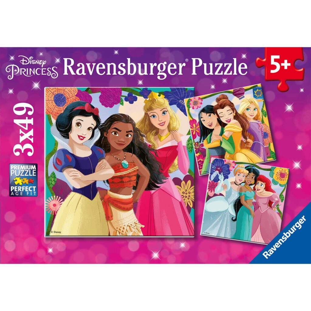 Ravensburger Børnepuslespil – Disney Prinsesser 3×49 brikker