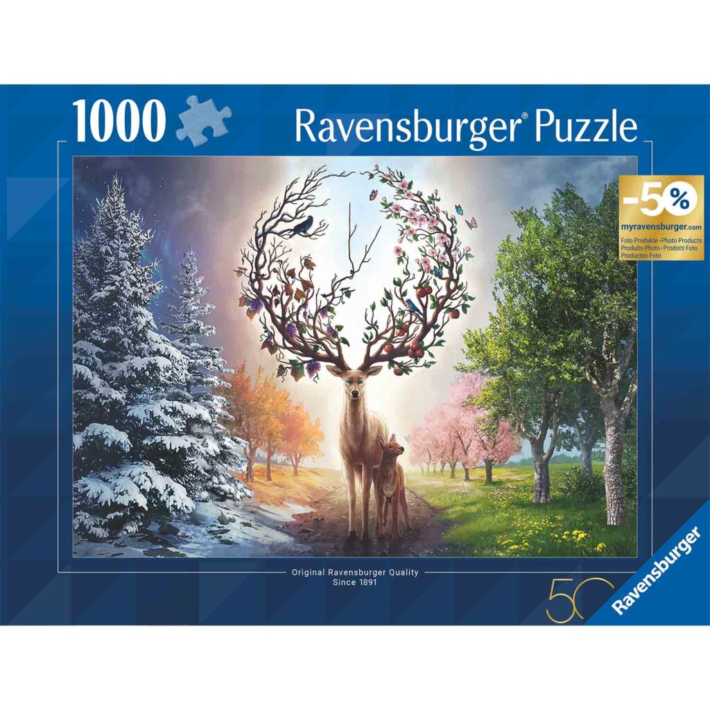 Ravensburger Puslespil – Magisk Hjort 1000 brikker