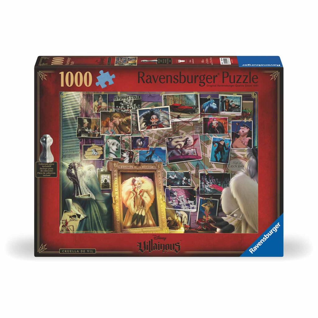 Ravensburger Puslespil – Disney Villainous Skurke: Cruella de Vil, 1000 brikker