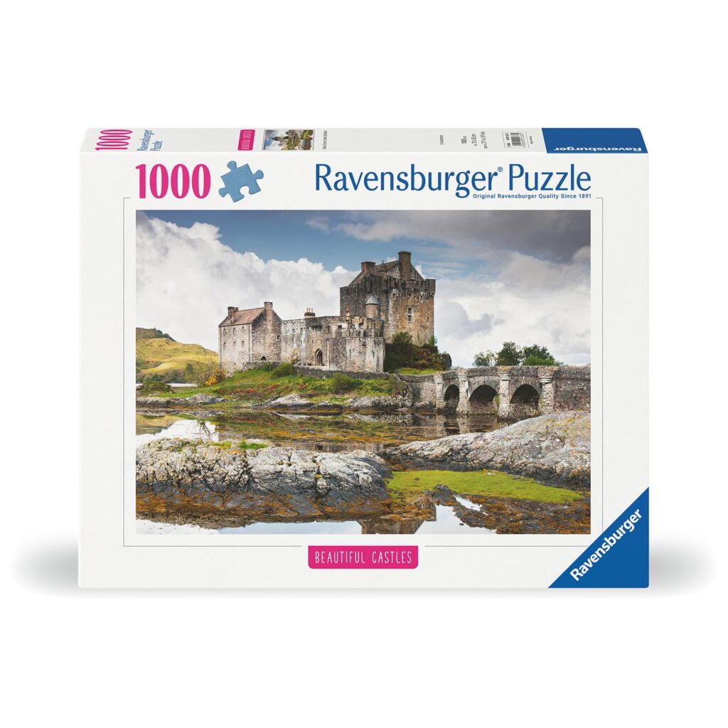 Ravensburger Puslespil – Eilean Donan Slot, Skotland 1000 brikker