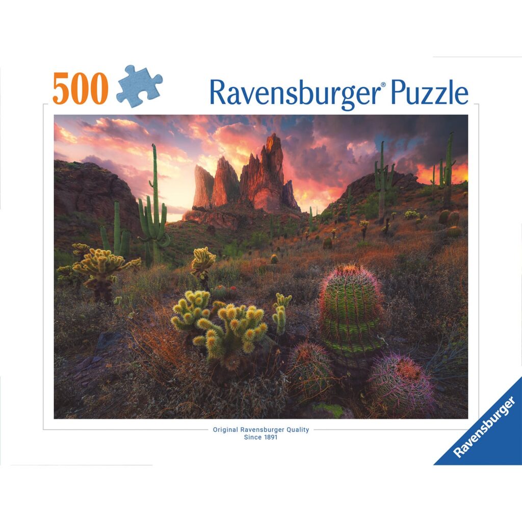 Ravensburger Puslespil – Kaktusoase 500 brikker
