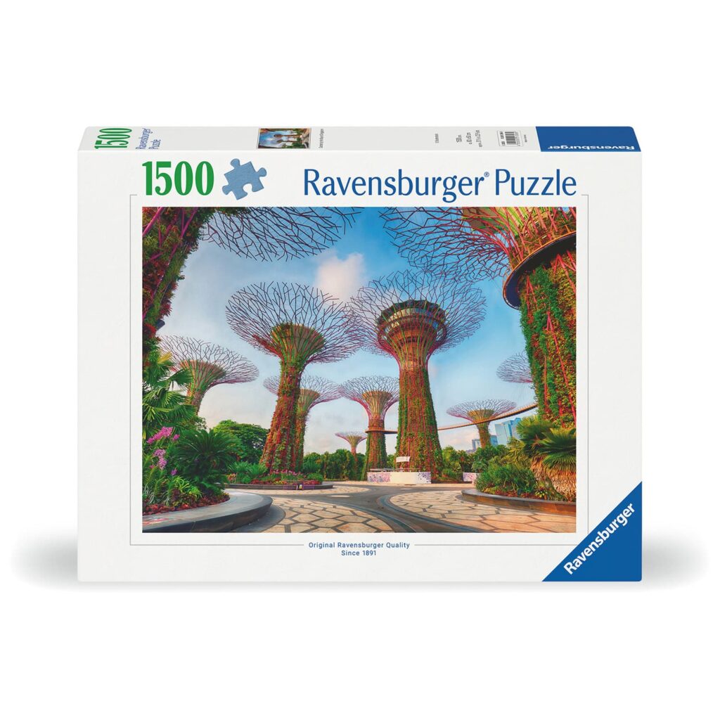 Ravensburger Puslespil – Garden By The Bay i Singapore 1500 brikker