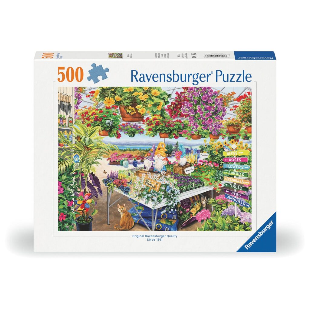 Ravensburger Puslespil – Dejligt havecenter 500 brikker