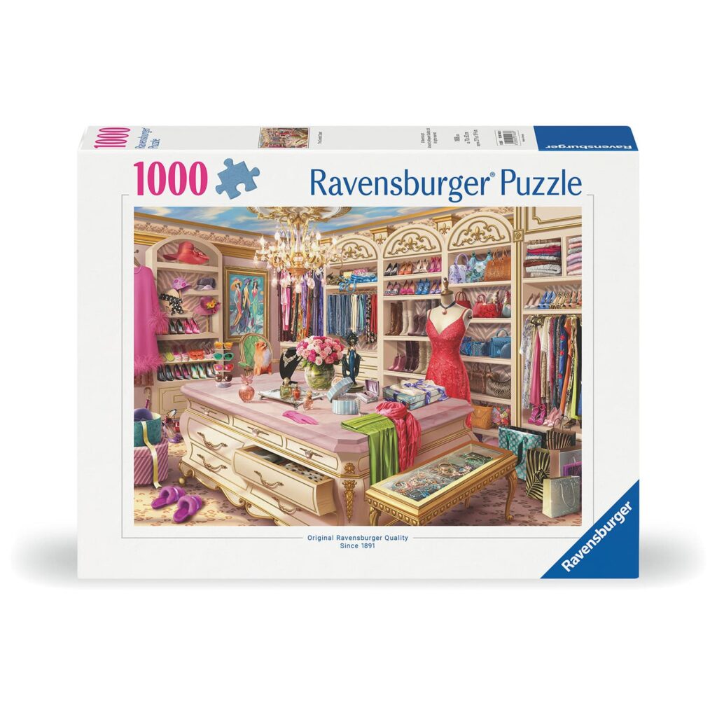 Ravensburger Puslespil – Den eftertragtede garderobe 1000 brikker