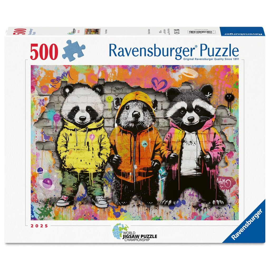 Ravensburger Puslespil – Dyregraffiti 500 brikker