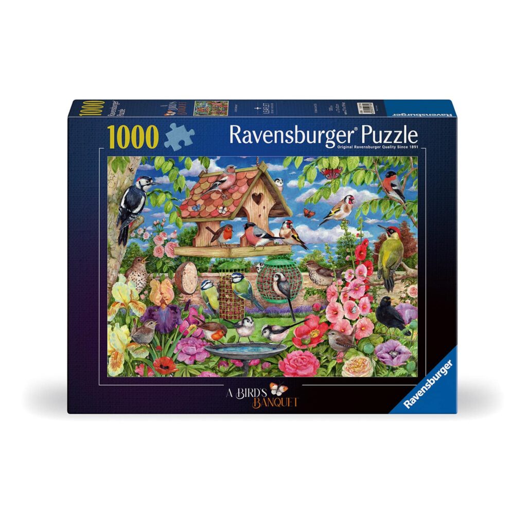 Ravensburger Puslespil – Fuglebrættet 1000 brikker