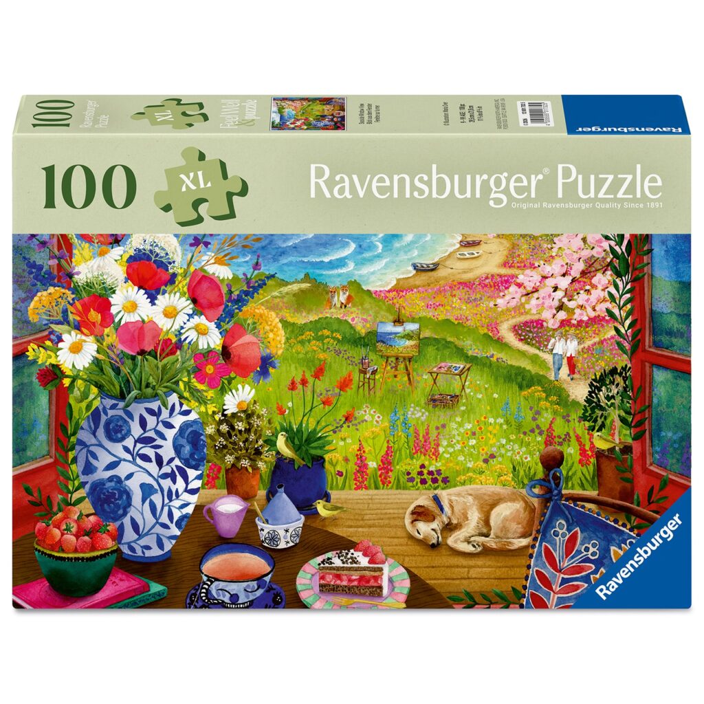 Ravensburger Puslespil – Udsigt gennem vinduet 100 brikker