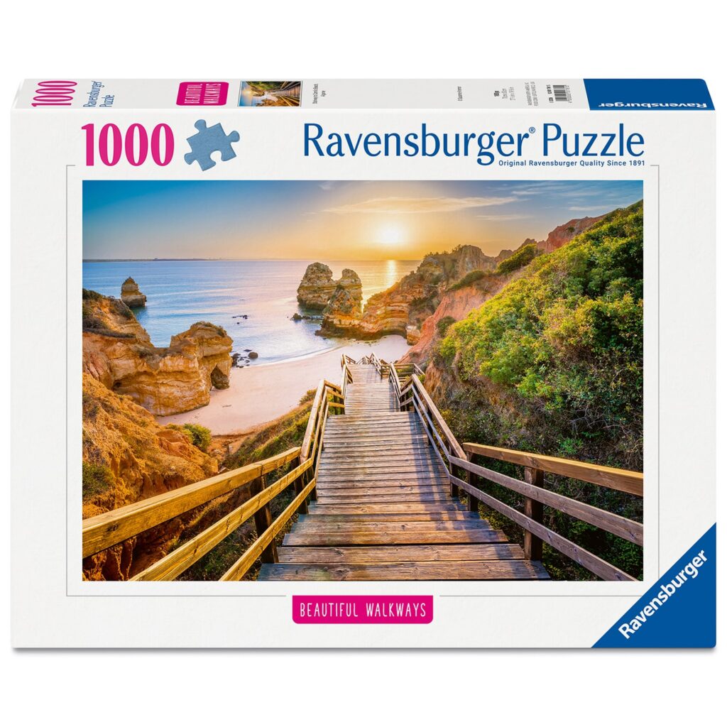 Ravensburger Puslespil – Trappen til Camilo-stranden i Algarve, Portugal 1000 brikker