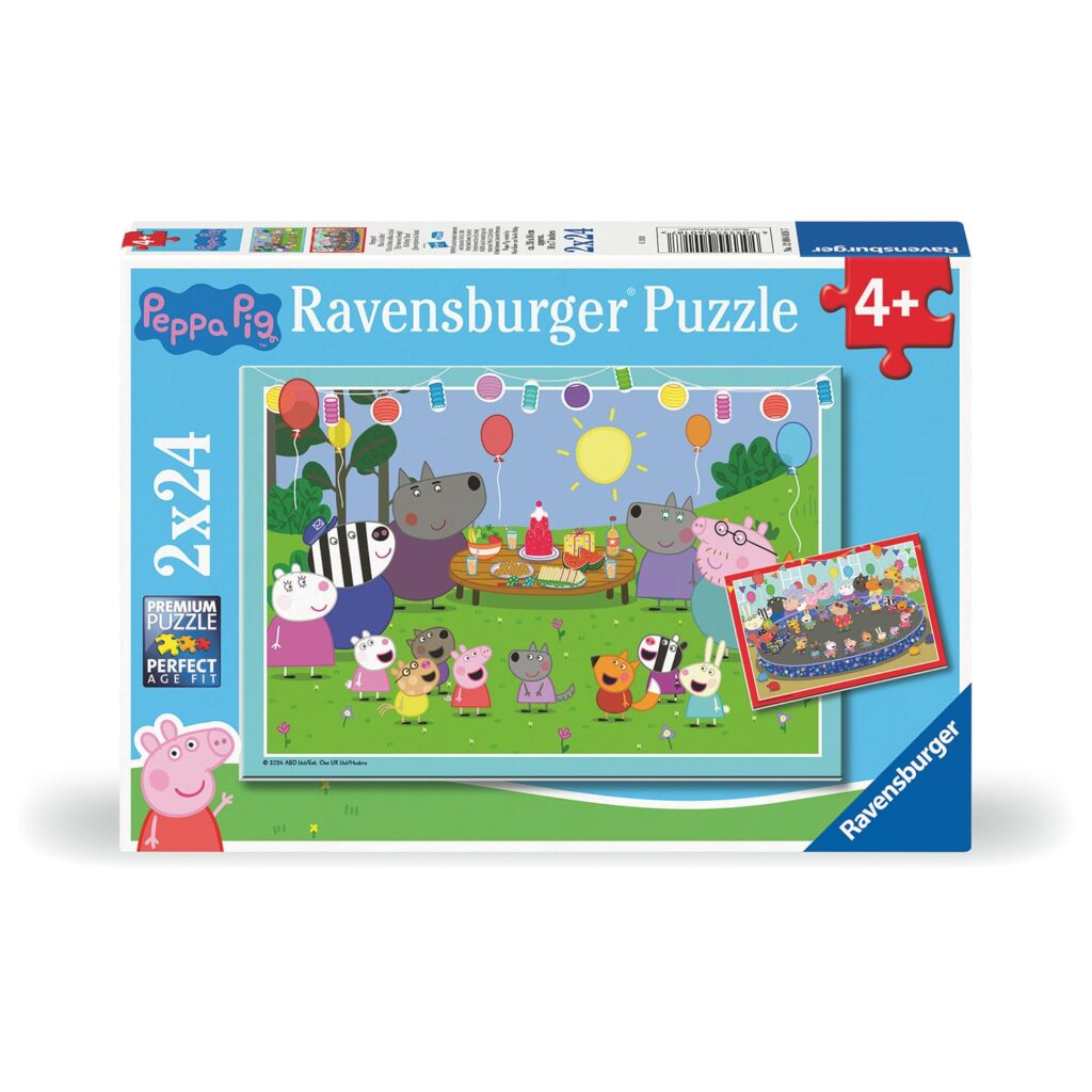 Ravensburger Børnepuslespil – Greta Gris 2×24 brikker