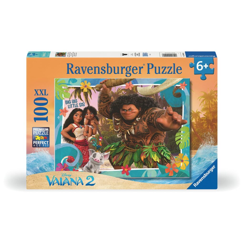 Ravensburger Børnepuslespil – Disney: Vaiana 2, 100 brikker