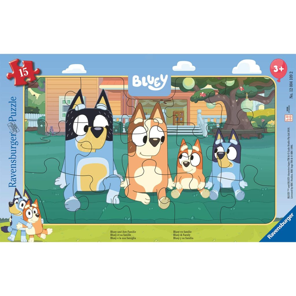 Ravensburger Rampussel – Bluey & Familie 15 brikker