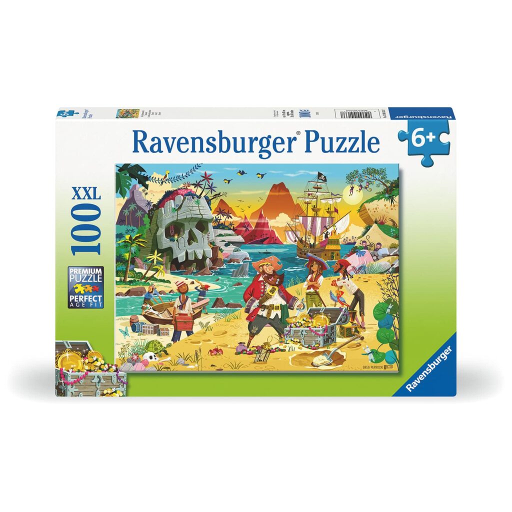 Ravensburger Børnepuslespil – Skatteøen 100 brikker