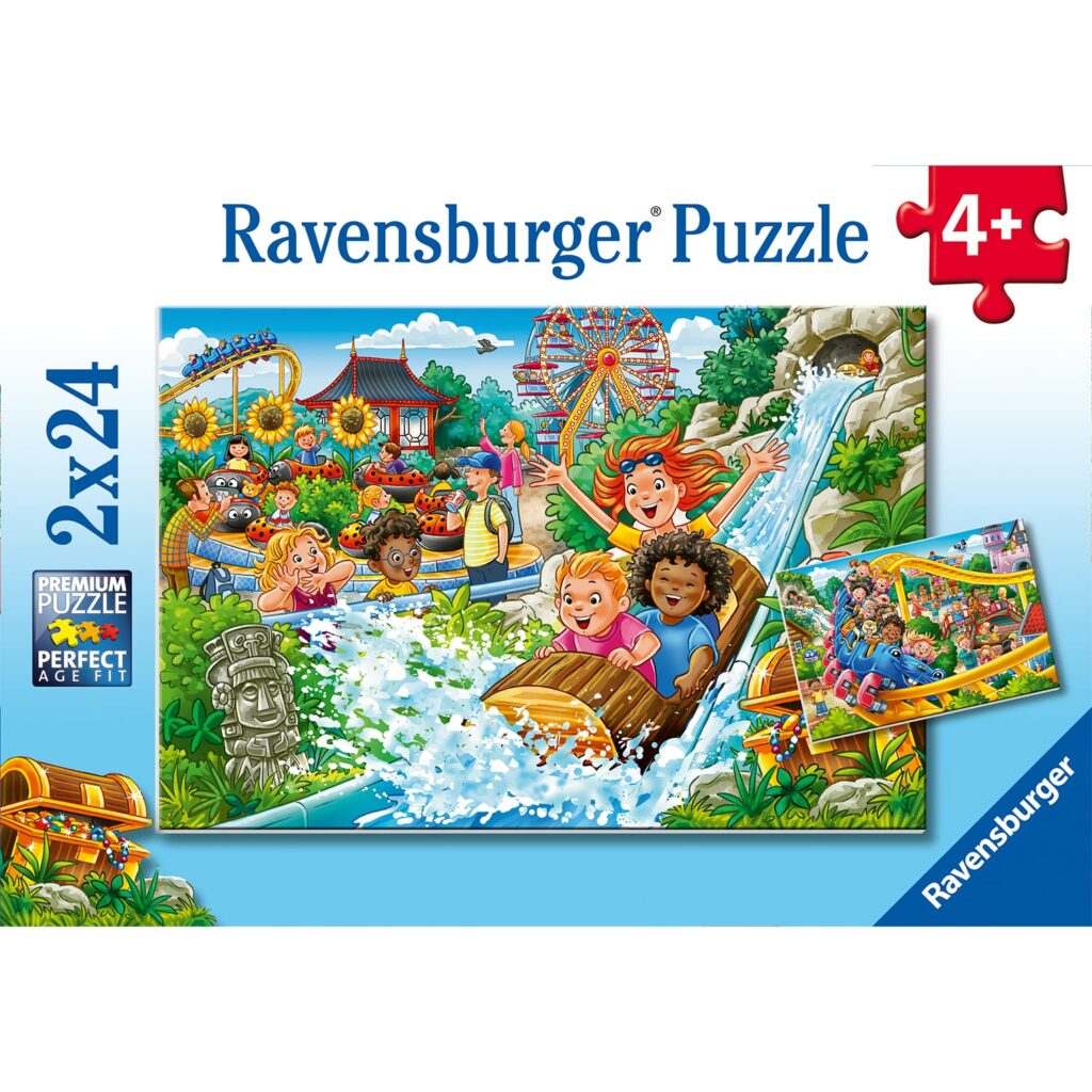 Ravensburger Børnepuslespil – Forlystelsespark 2×24 brikker