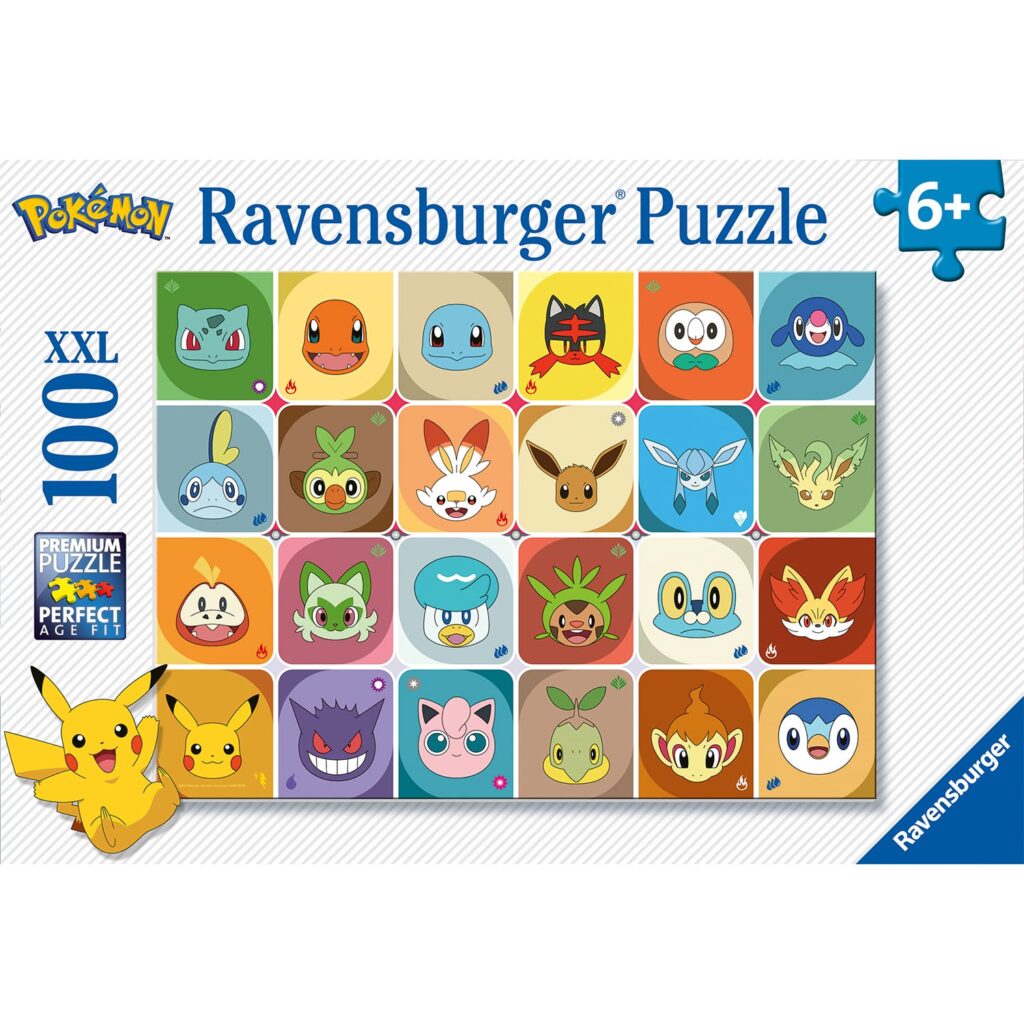 Ravensburger Puslespil – Pokémon Selfies 100 brikker