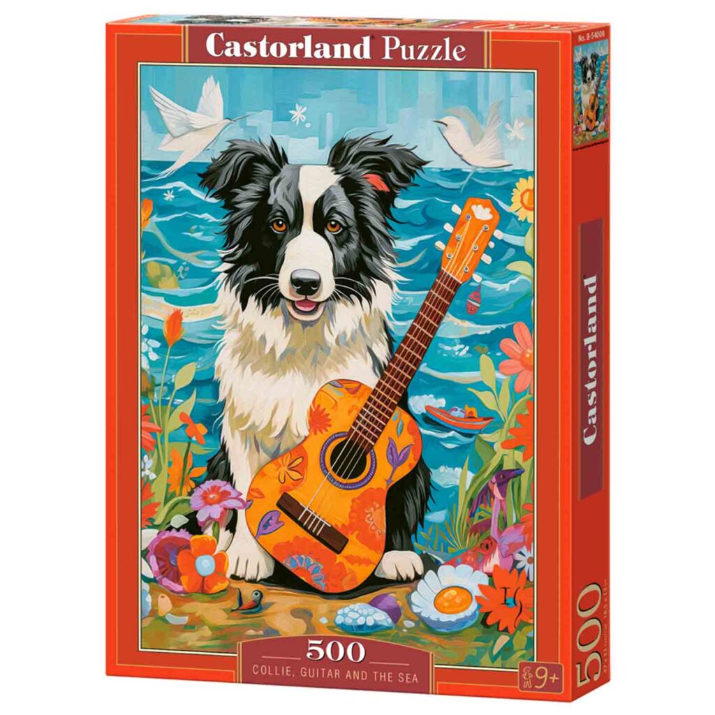 Castorland Puslespil – Collie, Guitar & Havet 500 brikker