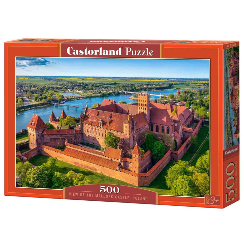 Castorland Puslespil – Udsigt over Malbork Slot, Polen 500 brikker