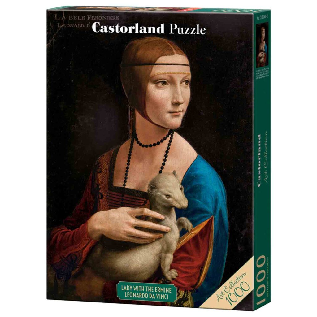 Castorland Puslespil – Art Collection: Damen med hermelinen 1000 brikker