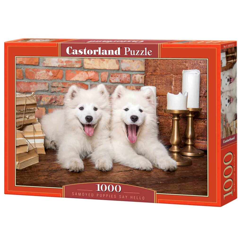 Castorland Puslespil – Samojedhvalpe 1000 brikker