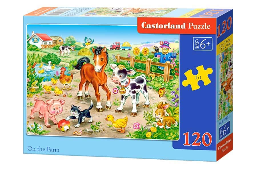 Castorland Puslespil – På Bondegården 120 Brikker