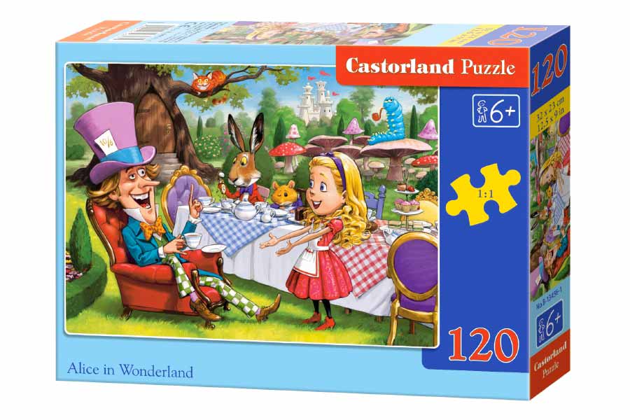 Castorland Puslespil – Alice i Eventyrland 120 Brikker