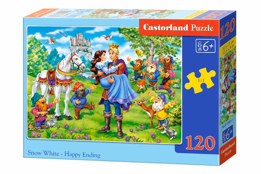 Castorland Puslespil – Snehvide & en lykkelig slutning 120 Brikker