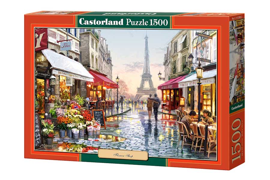 Castorland Puslespil – Blomsterbutik i Paris 1500 Brikker