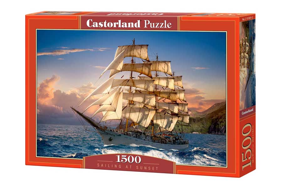 Castorland Puslespil – Sejl i Solnedgangen 1500 Brikker