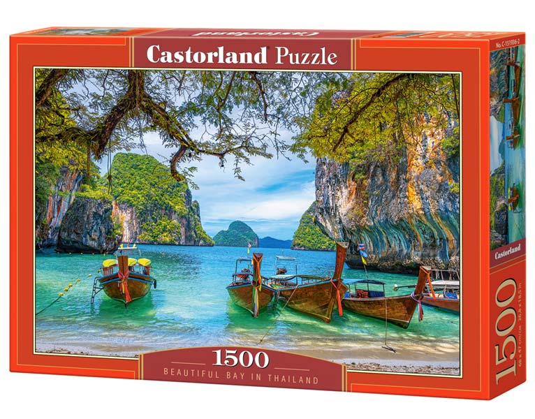 Castorland Puslespil – Smuk bugt i Thailand 1500 Brikker