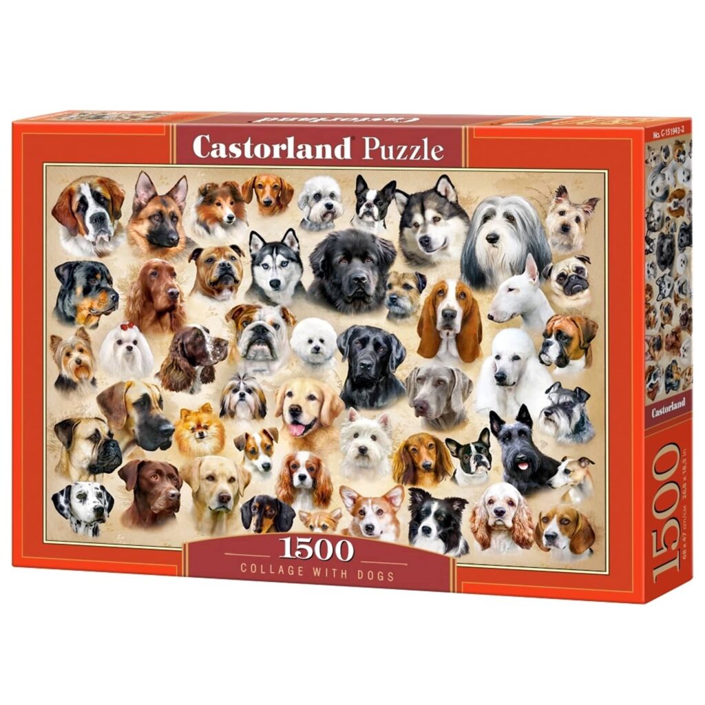 Castorland Puslespil – Hundekollage 1500 brikker