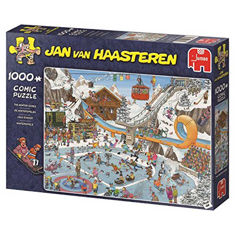 Jan Van Haasteren Puslespil – Vintersport 1000 Brikker