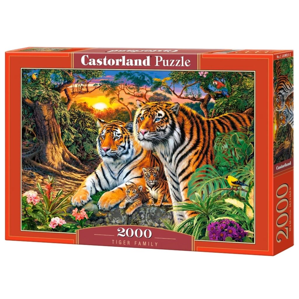 Castorland Puslespil – En tigerfamilie 2000 brikker