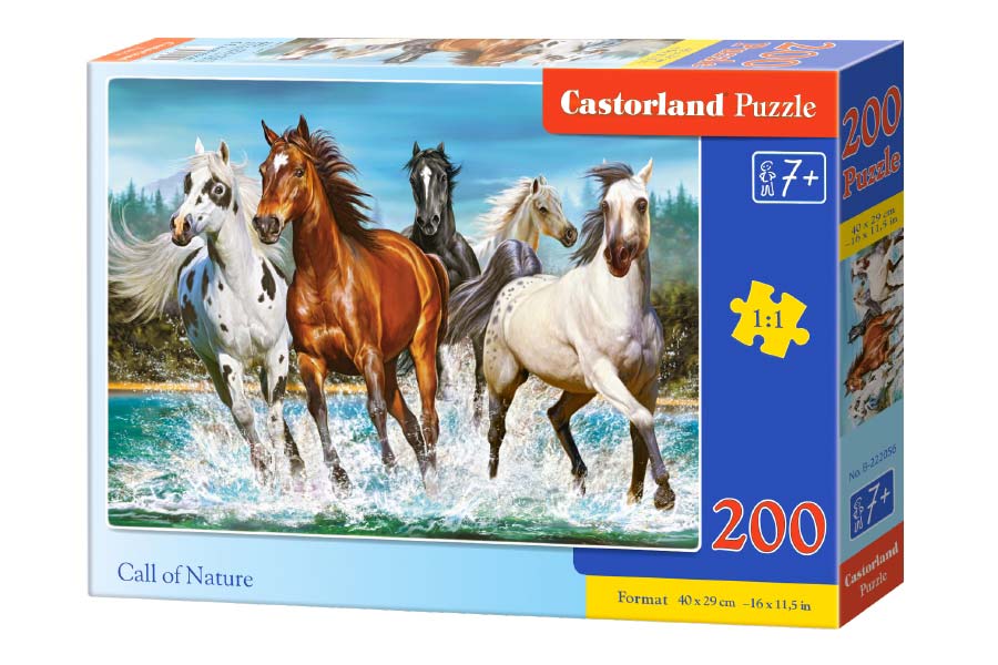 Castorland Puslespil – Vildheste 200 brikker