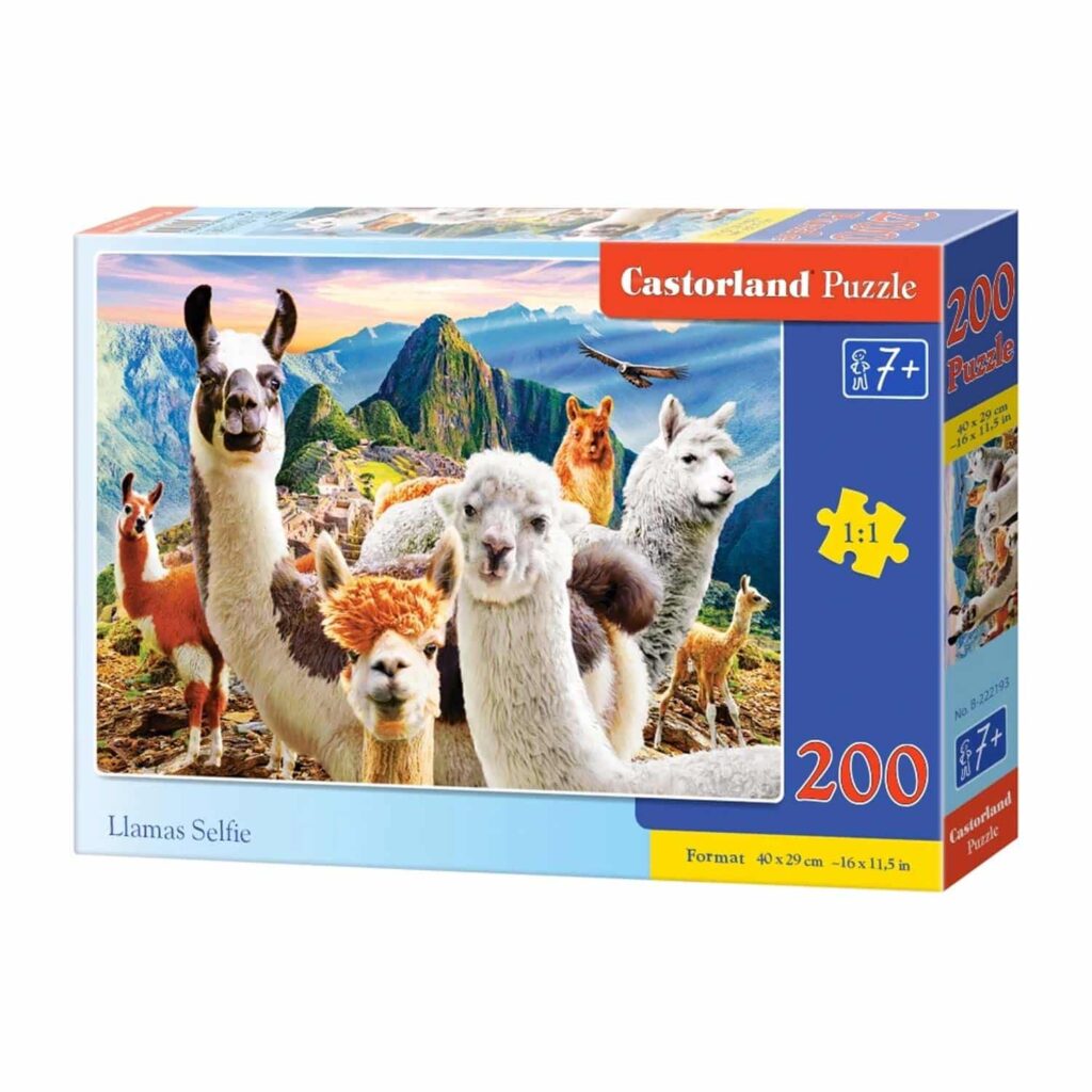 Castorland Puslespil – Lamaer selfie 200 brikker