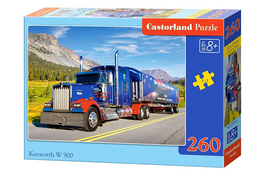 Castorland Puslespil – Lastbil Kenworth W 900, 260 Brikker