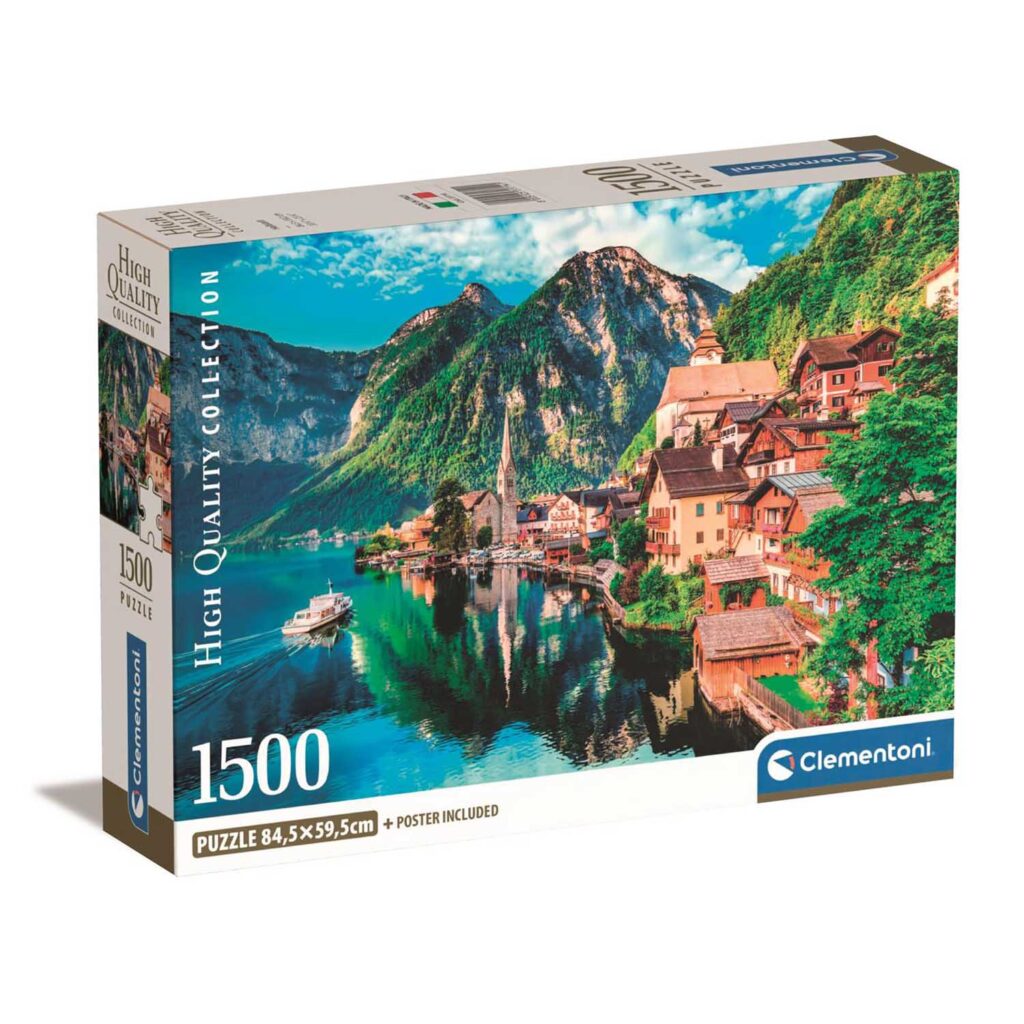 Clementoni Puslespil – Hallstatt i Østrig 1500 brikker