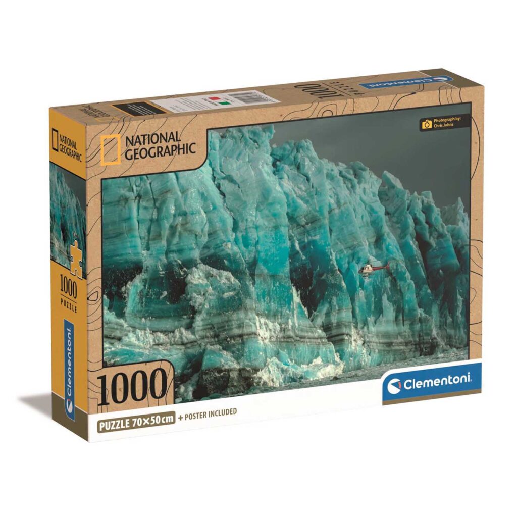 Clementoni Puslespil – National Geographic: Hubbard Gletsjeren 1000 brikker