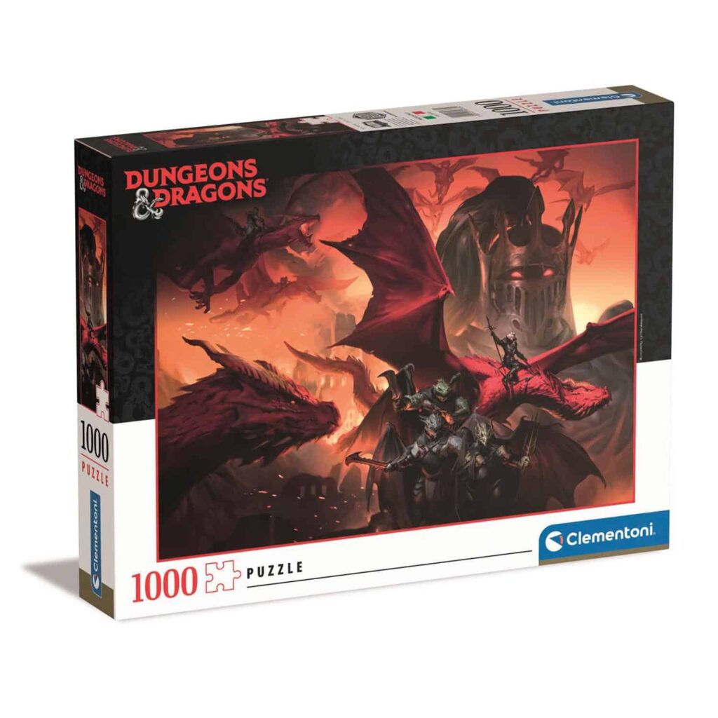 Clementoni Puslespil – Dungeons & Dragons: Røde Drage 1000 brikker